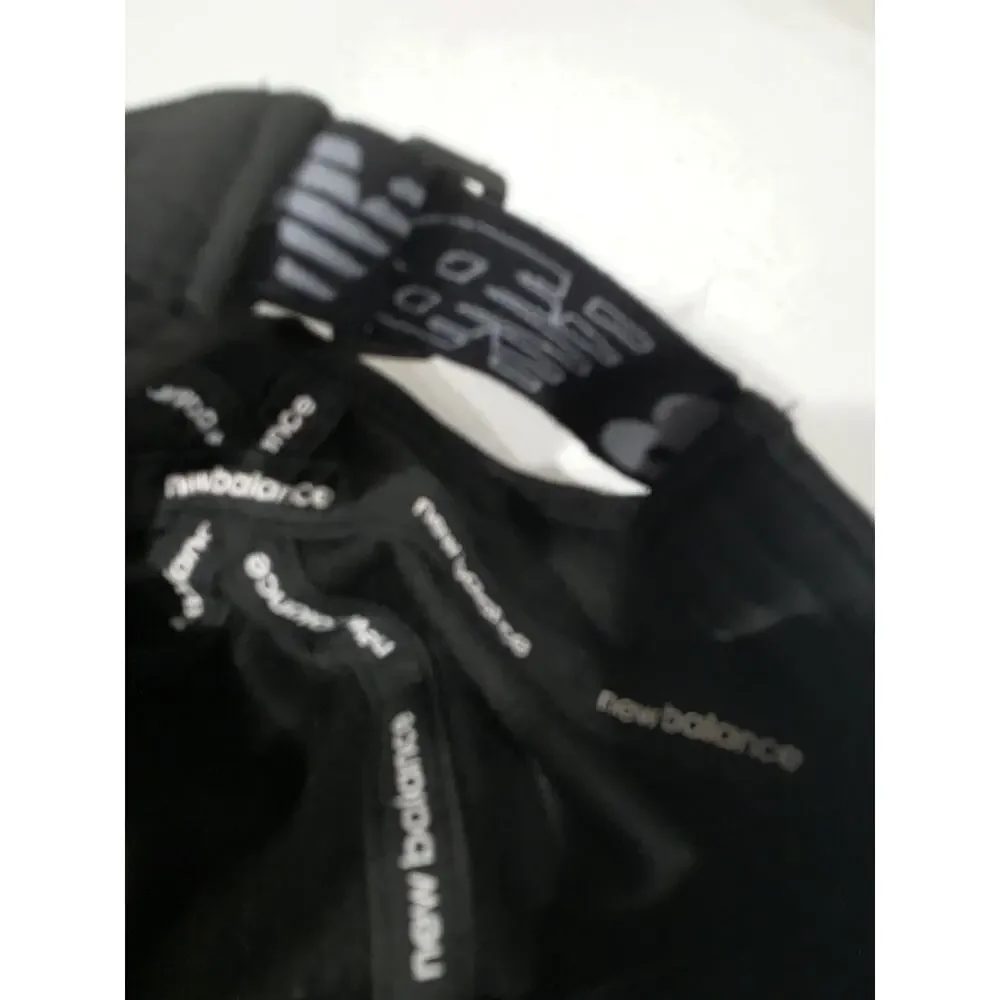 New Balance High Pony Performance Running Hat Cap Strapback Adjustable Black